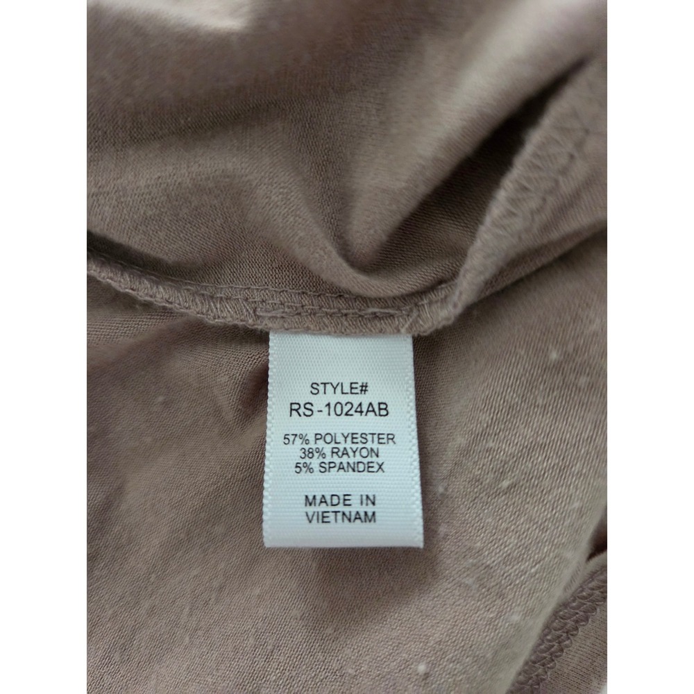 Zenana Mauve Taupe V-Neck Maxi Dress Pockets Womens L - Picture 4 of 5